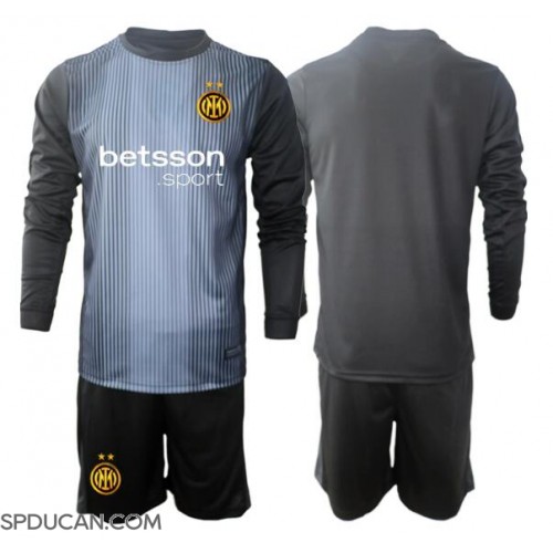 Dječji Nogometni Dres Inter Milan Golmanski Domaci 2025-26 Dugi Rukav (+ Kratke hlače)